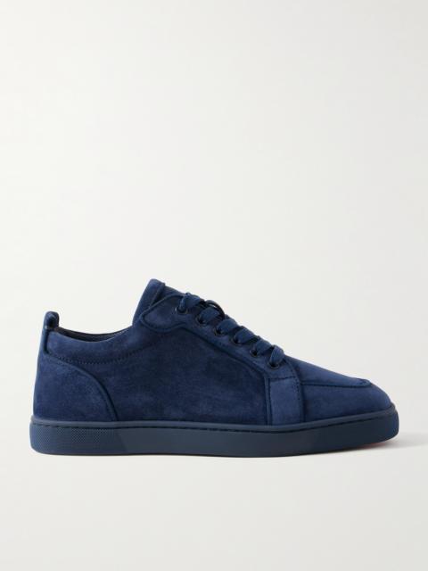 Christian Louboutin Rantulow Orlato Grosgrain-Trimmed Suede Sneakers