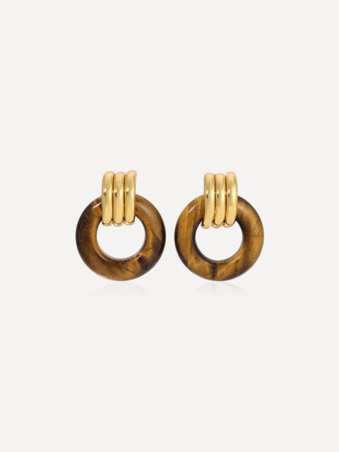 HEAVEN MAYHEM 18ct Gold-Plated Luma Knot Earrings