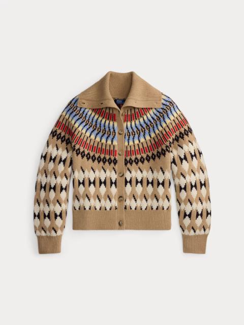Polo Ralph Lauren Geo-Motif Wool-Cashmere Cardigan