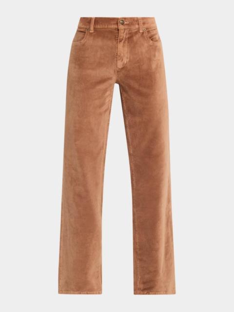 KOBI HALPERIN Ruby Straight-Leg Stretch Cotton Pants