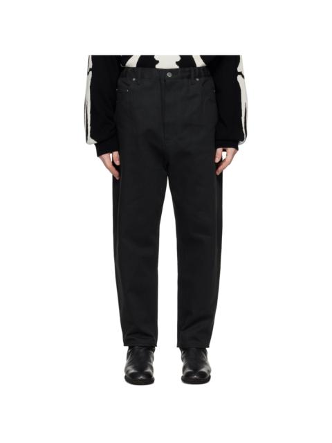 TAKAHIROMIYASHITA TheSoloist. Black Super Loose Fit Jeans
