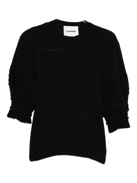 Jil Sander pleated-sleeve top