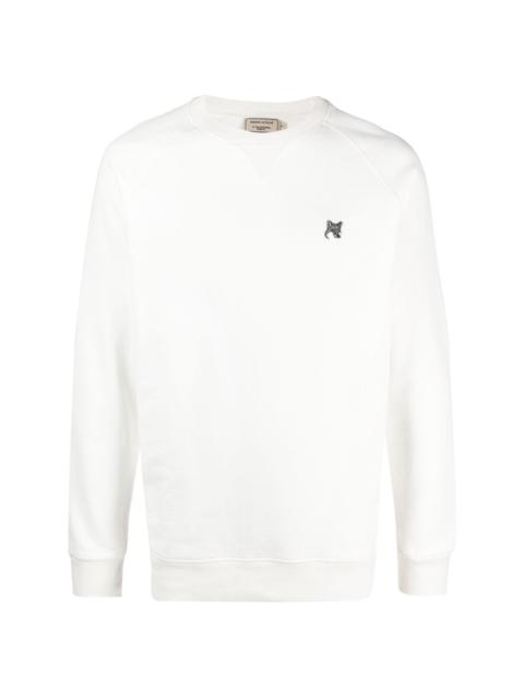 Maison Kitsuné fox-patch cotton sweatshirt
