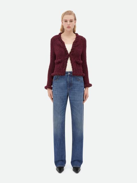 Bottega Veneta Slim Fit Towelling Viscose Cardigan