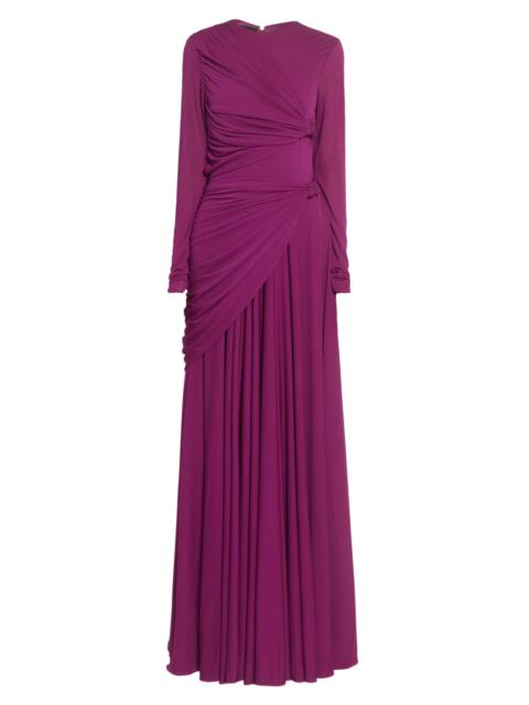 GIAMBATTISTA VALLI Women's Twisted-Front Jersey Gown - Violet
