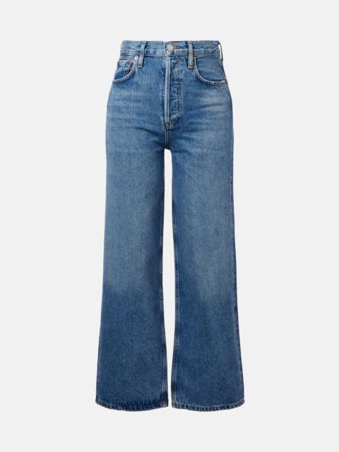 Ren high-rise wide-leg jeans