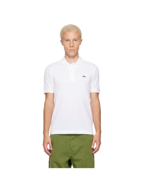 LACOSTE White Classic Fit Original L.12.12 Polo