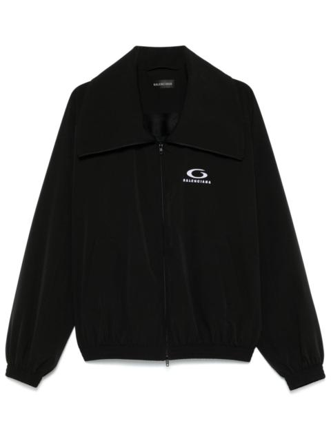 BALENCIAGA 여자의 높은 칼라 트랙 슈트 재킷에서 검정