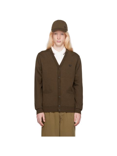 Fred Perry Brown Classic Cardigan