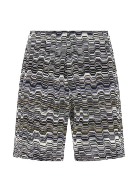 Missoni zigzag knitted bermuda shorts