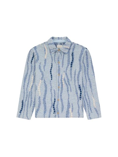 AIMÉ LEON DORE Aime Leon Dore Jacquard Knit Overshirt Blue