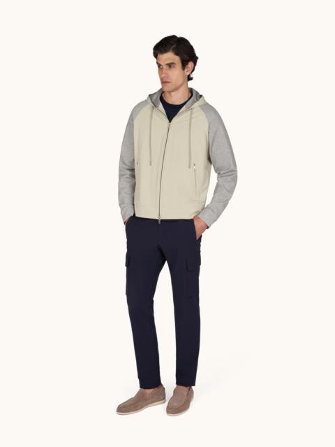 Paul & Shark HYBRID SWEATSHIRT IN DYNAMIC AND JERSEY