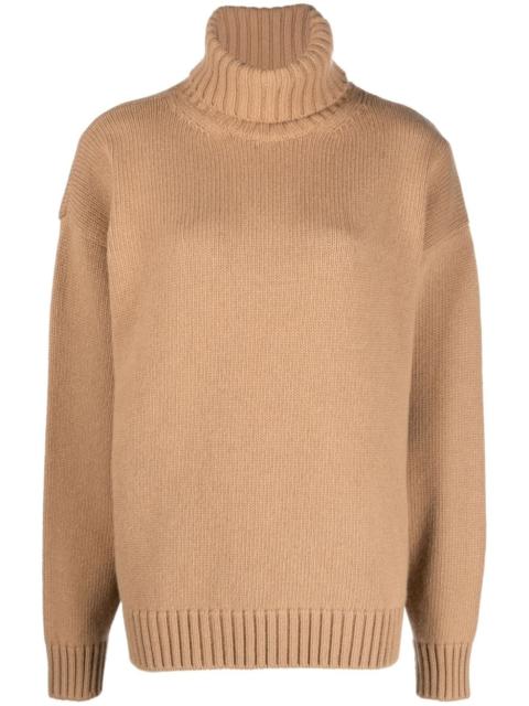 roll-neck virgin-wool jumper