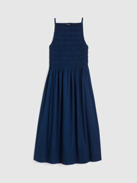 Madewell Smocked High-Neck Mini Dress