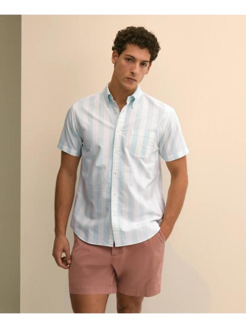 Brooks Brothers Friday Shirt, Short-Sleeve Oxford Stripe