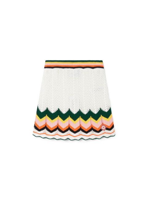 CASABLANCA Chevron Lace Skirt