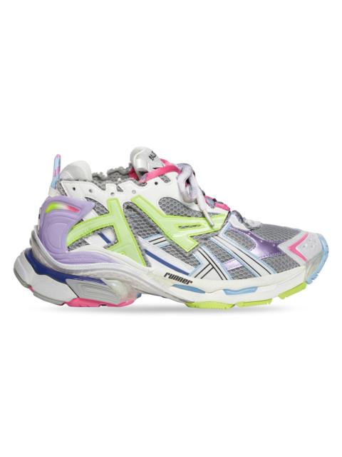 BALENCIAGA Women's Runner Sneakers - Grey Green