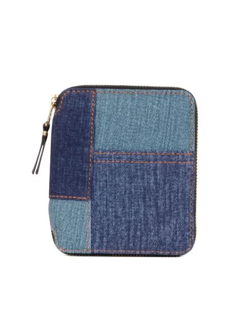 Comme Des Garçons patchwork zip wallet