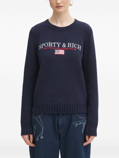 Sporty & Rich crew-neck long-sleeve sweater