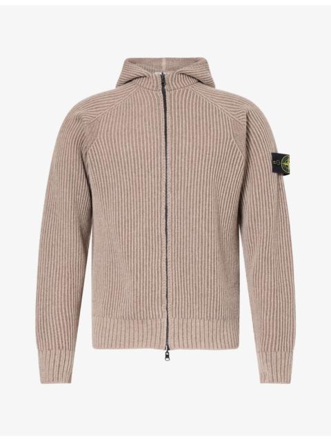 Stone Island Reversible Full-Zip Wool Cashmere Hoody