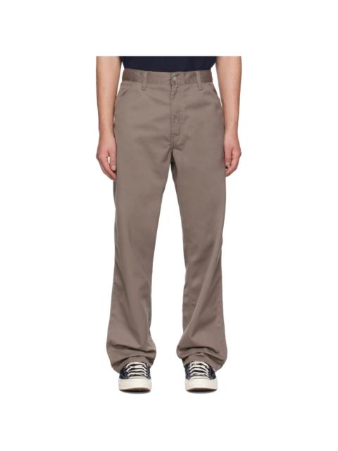 Taupe Simple Trousers