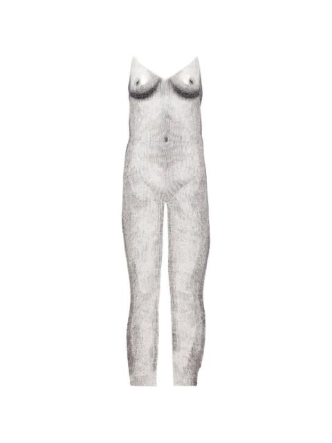 Moschino printed crepe dress