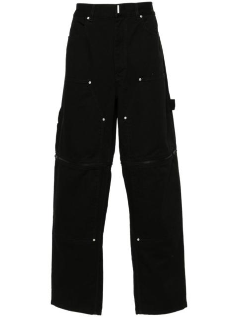 Givenchy detachable-panels wide-leg jeans