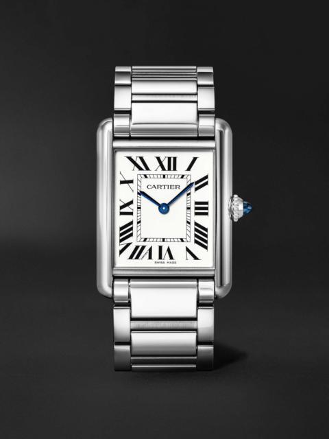 Cartier Tank Must Large 33.7mm Stainless Steel Watch, Ref. No. WSTA0106