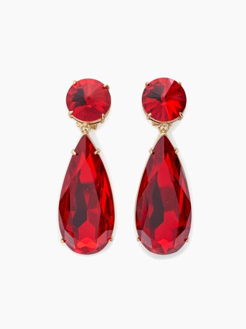 CAROLINA HERRERA Crystal Teardrop Earrings