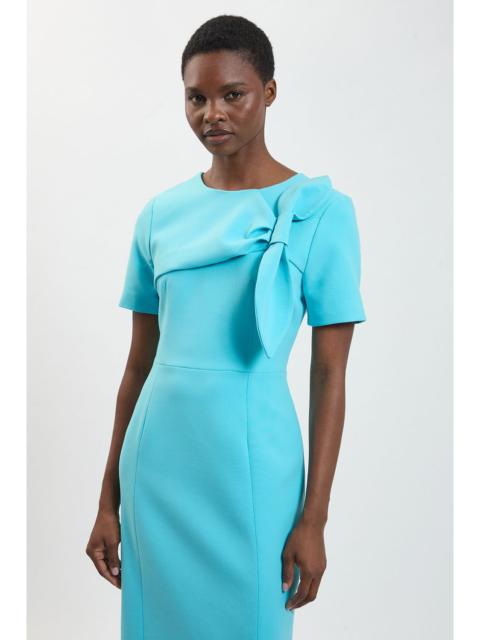 KAREN MILLEN Compact Stretch Bow Detail Pencil Dress