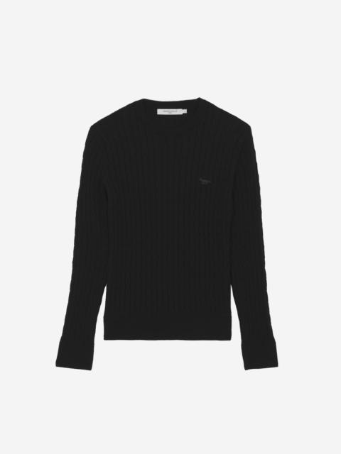 Maison Kitsuné TONAL FOX PATCH CABLE PULLOVER