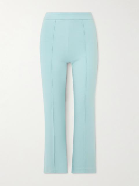 STAUD Knack Cropped Stretch-jersey Straight-leg Pants