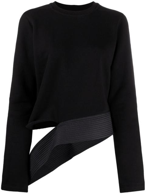 Rick Owens DRKSHDW asymmetric long-sleeved top