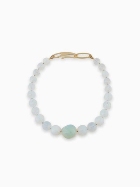 GIORGIO ARMANI Choker necklace with opalescent spheres