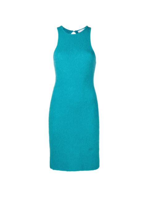 sleeveless knitted dress