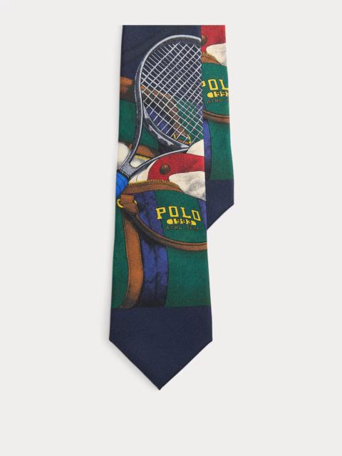 Polo Ralph Lauren Tennis-Print Silk Tie