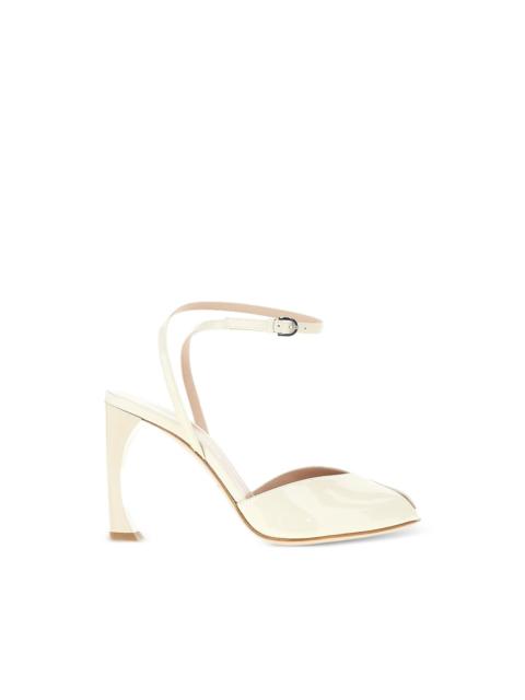 EMPORIO ARMANI patent buckled sandals