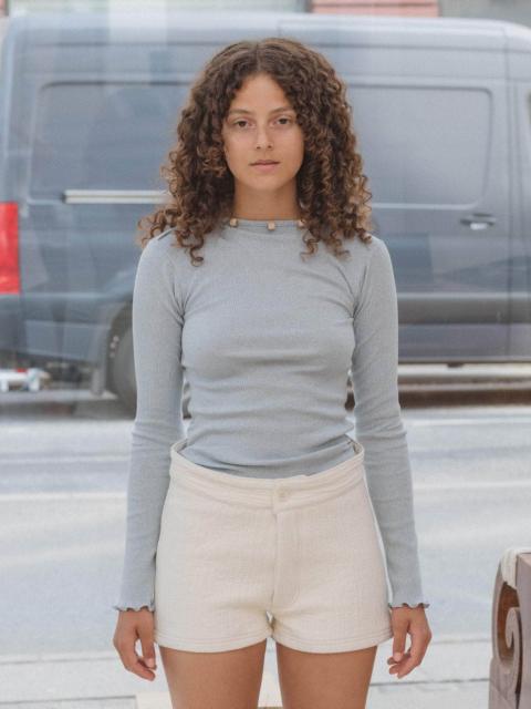 BASERANGE Tav Long Sleeve Tee - Recycled Cotton Rib