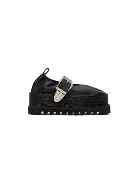 TOGA PULLA Black Platform Espadrilles