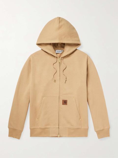 Carhartt Eldon Logo-Appliquéd Cotton-Blend Jersey Zip-Up Hoodie