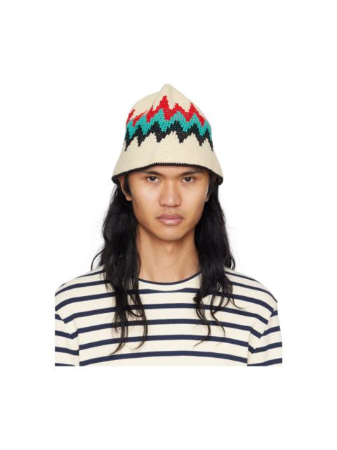 Jil Sander Off-White Crochet Bucket Hat