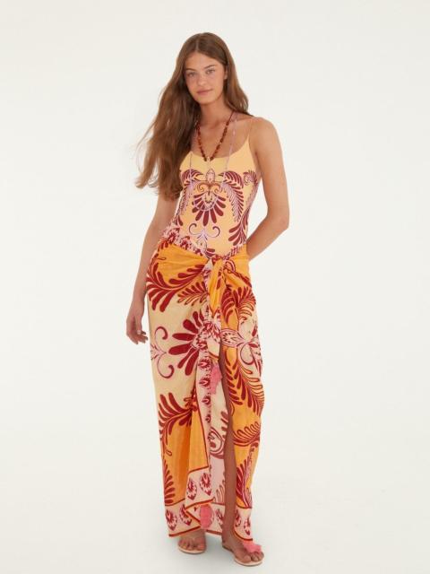 FARM RIO Multicolored Arabesc Sarong