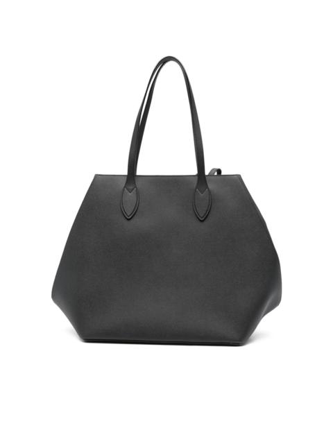 Valextra large Vivi leather tote bag