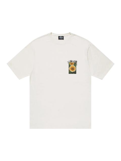 Stüssy Stussy Flower Grid Pigment Dyed Tee 'Natural'