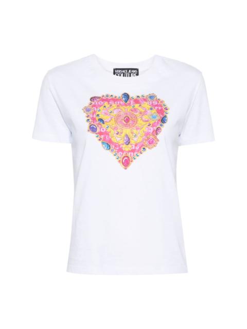 VERSACE JEANS COUTURE Heart Couture cotton T-shirt