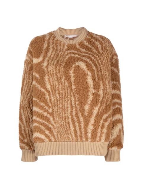 Stella McCartney graphic-pattern crew-neck jumper