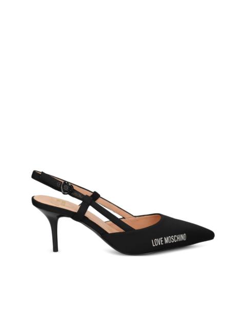 Moschino slingback pointed-toe pumps