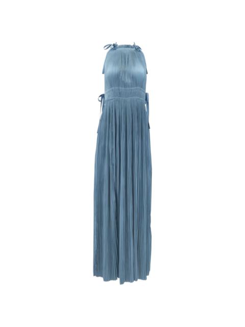 Augustine plissÃ© maxi dress