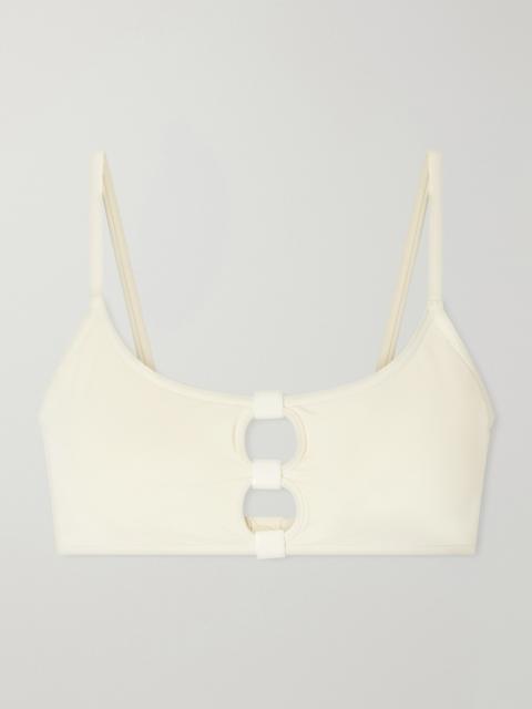 ERES Bloom Embellished Cutout Bikini Top