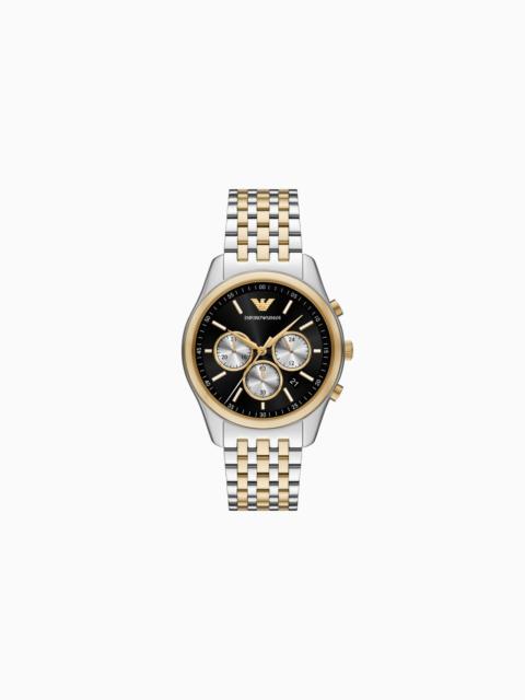 EMPORIO ARMANI CHRONOGRAPH TWO-TONE STAINLESS STEEL WATCH